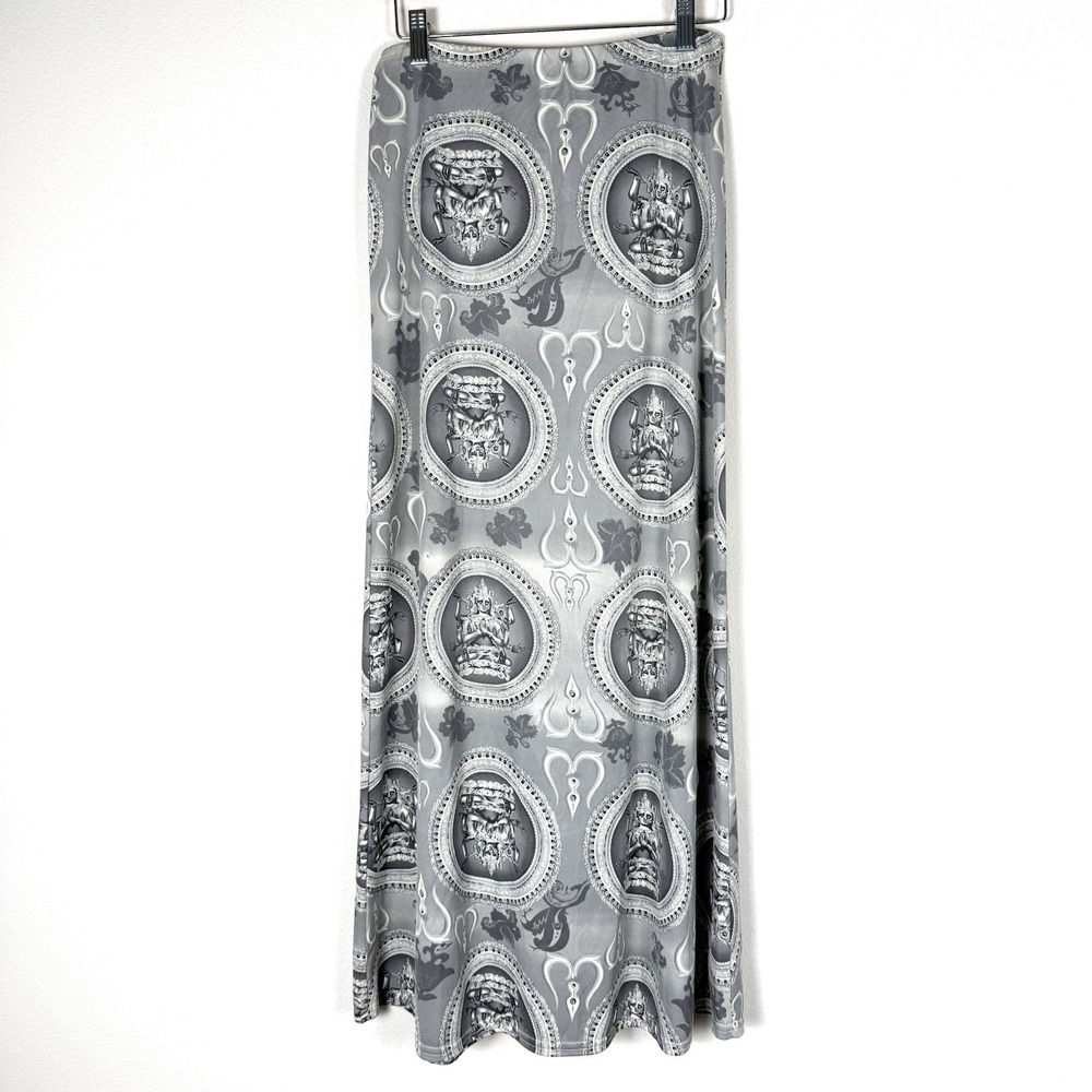 Vintage 90s Y2K Maxi Skirt Womens Medium India Artsy Indie Grunge Dark Feminine
